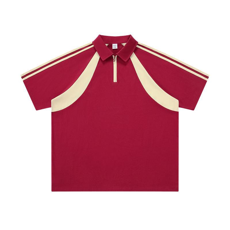 Wine red and apricot