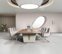 Mesa de Conferencias Serie Zhibo 5m ZB-21, Muebles de Oficina Modernos OEM/ODM, Tamaño, Color y Logotipo Personalizables