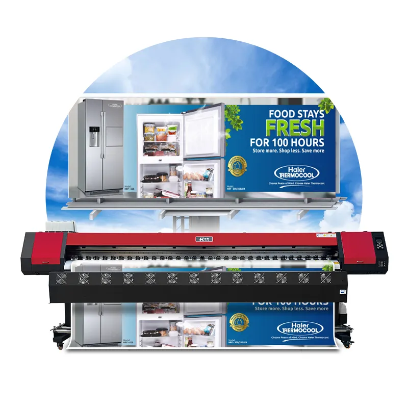 Customized 126 inch eco solvent printer long printing 3.2m ink jet printer professional digital printing machine