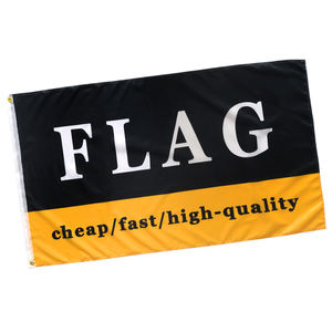 Горячая распродажа 90x150 см 100% полиэстер флаг на заказ <span class=keywords><strong>3x5</strong></span> Наружная Акция шелкография логотип большой двусторонний пользовательский флаг - Product Image 3