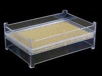 Apiculture 250g 500g Boîte en nid d'abeille transparente Récipient de miel pour Cassette de miel en plastique
