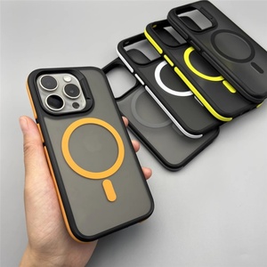 เคสโทรศัพท์มือถือแบบนิ่มแม่เหล็ก สำหรับ iPhone 11 12 13 14 15 16 Pro Max  ฝาหลังแบบด้าน - Product Image 1