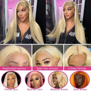 Popular New <strong>Style</strong> Straight 613 Lace <strong>Frontal</strong> Wig Brazilian Virgin Hair With Natural Hairline Pre Plucked Hairlin for Black Woman - Product Image 5