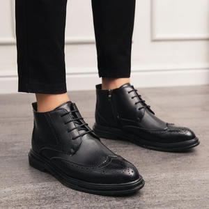 Chaussures haut de gamme avec empeigne en cuir véritable et semelle en caoutchouc antidérapante, idéales pour les affaires et les vacances - Product Image 4