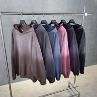 Sudadera con Capucha de Felpa 100% Algodón, 480G, Lavado Ácido, Venta al Por Mayor |   Ropa Urbana Vintage Extra Grande, Antiarrugas, Personalizada, Directo de Fábrica