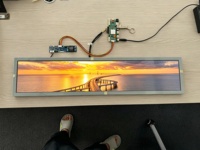 Módulo de Pantalla LCD TFT Tipo Barra HK Able de 28 Pulgadas, 1920x360, Interfaz LVDS, 700cd/m2, con Placa Controladora AD HDM-I