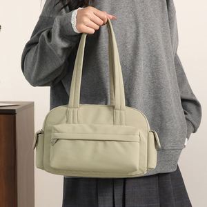 High Quality Nylon Fabric Waterproof Shoulder <b>Bags</b> Pink Cute Tote With Pockets Portable Men Women Travel <b>Bag</b> - Product Image 4