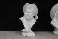 Décoration de maison occidentale de haute qualitéUsine fait à la main intérieur et extérieur décoratif marbre blanc buste masculin Sculpturesin Stock