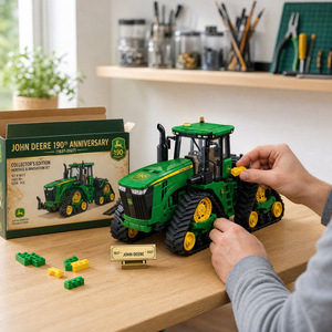 Best-seller transfrontalier : Modèle de <span class=keywords><strong>tracteur</strong></span> <span class=keywords><strong>John</strong></span> <span class=keywords><strong>Deere</strong></span> 190e anniversaire en blocs de construction ABS, pièce de présentation, compatible et parfait pour les collectionneurs - Product Image 3