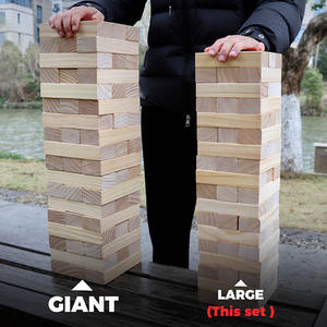 Juegos al aire libre <span class=keywords><strong>Juego</strong></span> <span class=keywords><strong>de</strong></span> torre grande <span class=keywords><strong>Juego</strong></span> <span class=keywords><strong>de</strong></span> apilamiento <span class=keywords><strong>de</strong></span> 54 bloques Incluye bolsa <span class=keywords><strong>de</strong></span> transporte - Product Image 6