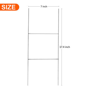 Heavy-Duty Metal Support 4mm Corrugated Advertising Board Pillar Bracket H <strong>Wooden</strong> <strong>Stake</strong> <strong>for</strong> Yard Sign <strong>Garden</strong> Supply - Product Image 2
