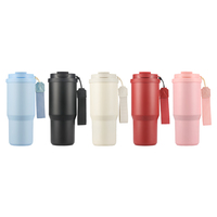 Mug à café en acier inoxydable de haute qualité, 750 ml, avec couvercle, pour une rétention de chaleur optimale, portable, idéal pour les voyages