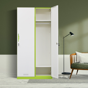 Almirah เหล็กล็อกเกอร์2ประตูแบบทันสมัยใหม่2025ตู้เก็บของพนักงานโลหะพับได้สำหรับบ้านกลางแจ้งโรงเรียนห้องครัวโรงแรม - Product Image 1