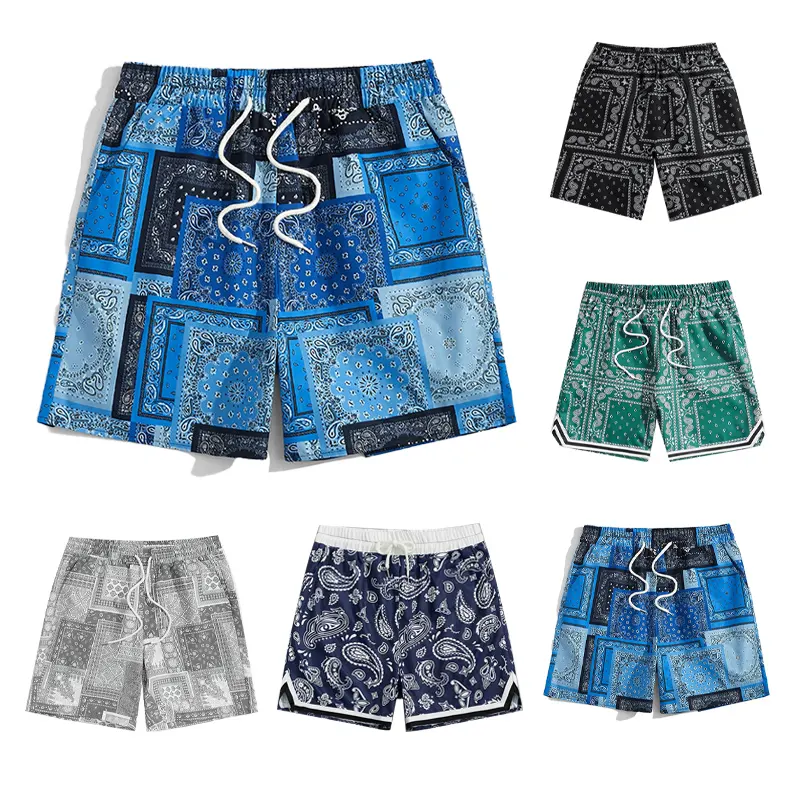 Custom summer sublimation printing stripe swim trunk Fashion New Styles Men Swim Shorts