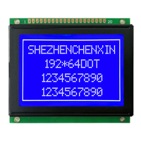 Pasokan Pabrik 12864A-1 128*64 Layar LCD Dot Matrix STN Modul Tampilan Grafis Paralel 8-bit Mendukung 3.3V & 5V