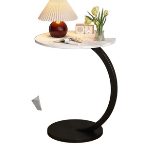 Simple <b>round</b> coffee <b>table</b> for home use, stylish bedside <b>table</b>, <b>side</b> <b>table</b> for living room and sofa. - Product Image 5