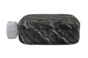 Pour <span class=keywords><strong>Bestway</strong></span> 6001F 2025 extérieur 1.80m x 66cm gonflable PVC famille <span class=keywords><strong>Spa</strong></span> bains à remous noir marbre LED onde lumineuse télécommande pour - Product Image 5