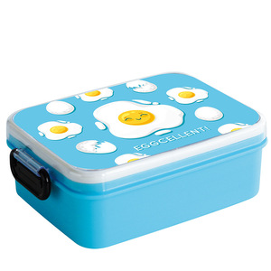 Stainless Steel <b>Lunch</b> <b>Box</b> Single Layer 304 Sealed Lid Rectangle Cartoon Design For Student Work Use - Product Image 2