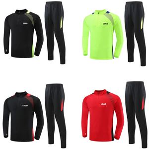 New Design Custom Blank Long Sleeve Sports Running Suit Polyester Football Training Tracksuits for Men <b>Soccer</b> Team Tracksuit Set - Product Image 2