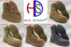 ZYF, Équipement tactique Bottes de <span class=keywords><strong>combat</strong></span> en daim naturel anti-déchirure Semelle en caoutchouc durable bicolore Bottes de marche <span class=keywords><strong>Belleville</strong></span> HSM056 - Product Image 4