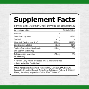 Comprimés de vitamine C et de zinc les plus vendus – La vitamine C améliore les niveaux d'énergie et maintient la santé respiratoire – Saveur orange intense - Product Image 2