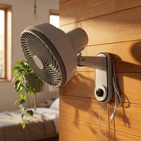 Ventilateur mural électrique en plastique de 10 pouces, prix d'usine en gros, AFW-25, 3 vitesses, interrupteur à cordon, certifié ERP, ventilateur de refroidissement en vrac