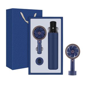 Mini Ventilador FX, Termo de Acero Inoxidable de 500 ml y Paraguas Plegable de Cinco Secciones, Artículos Promocionales, Set de Regalo de Boda para Invitados - Product Image 4