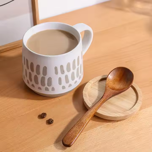 แก้วเซรามิกเกรด AB ขายดีที่สุดจากโรงงานโดยตรง สำหรับชา กาแฟ และนม คุณภาพดี แก้วสโตนแวร์ - Product Image 4