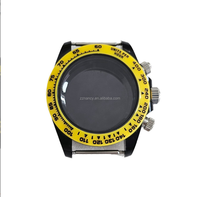 Aksesori jam kustomisasi Diameter 39MM sarung plastik transparan kaca akrilik cocok untuk gerakan VK63/VK64 kuarsa