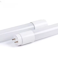 Tube LED en verre CRI80 T5 de 2 pieds, haute luminosité 120-200LM/W, large plage de température de couleur, lampe commerciale intérieure à économie d'énergie, garantie 5 ans