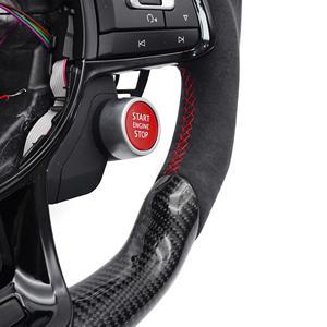 Volant personnalisé adapté à Volkswagen <span class=keywords><strong>GOLF</strong></span> 7 <span class=keywords><strong>GOLF</strong></span> GTI GTD GTE POLO TRoc Arteon Passat Tiguan Volant en fibre de carbone LED - Product Image 4