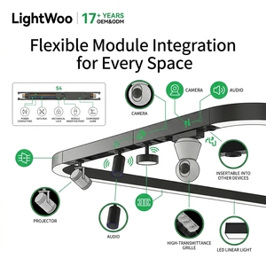 Luminaire linéaire LED sans rail, série à connexion sans couture, lampe suspendue, éclairage de salle de sport, UGR16 anti-éblouissement, bureau, usine, supermarché, magasin - Product Image 3