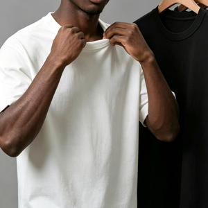 Camiseta de Manga Corta Personalizada de Alta Calidad, Color Sólido, Holgada, con Logotipo OEM para Hombre - Product Image 5