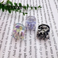 Oradour Mini Pince à Cheveux Personnalisable en Forme de Coquillage, Pince Pieuvre, Logo Imprimé, en Acétate de Haute Qualité, Étanche et Durable, pour Mariée