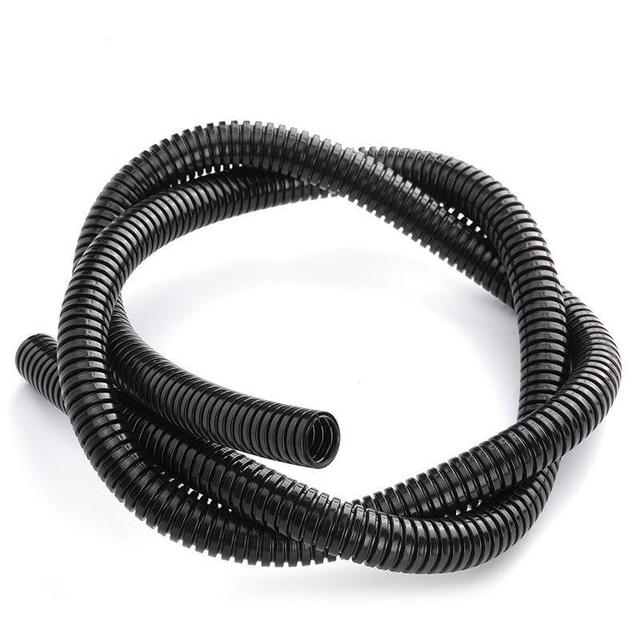 PA Nylon Split Loom Tubing Flexible Corrugated Conduit Wire Harness Protection Sleeve for Automotive Electrical Wiring 1/2 Inch