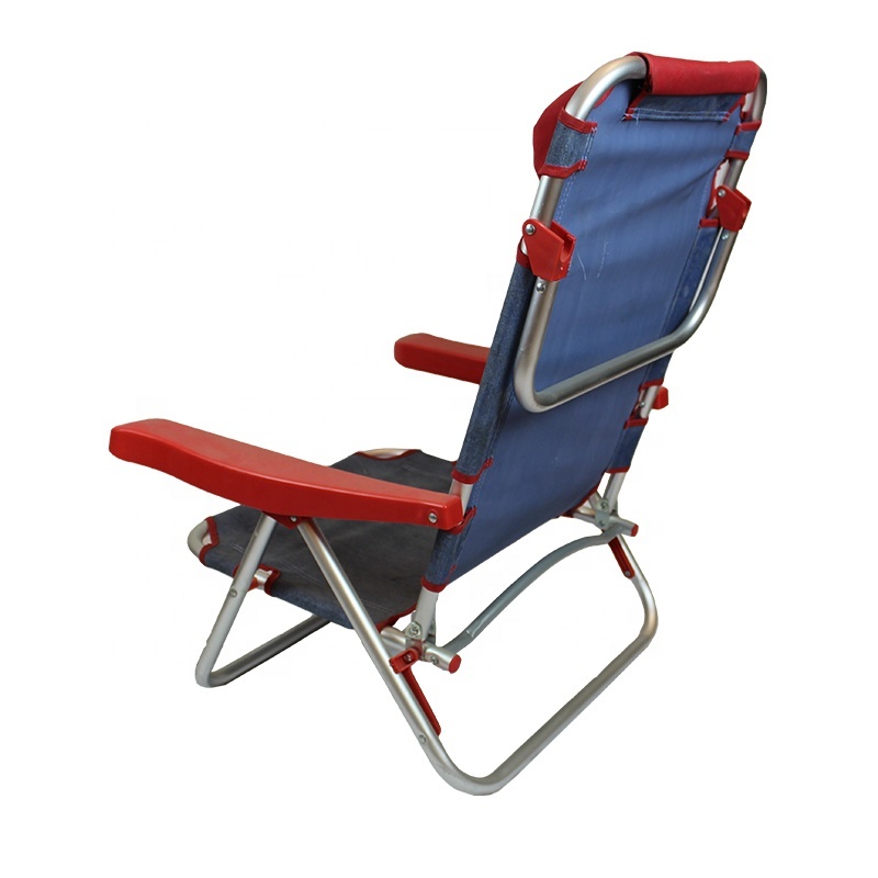 Low Seat Promotional Custom Aluminum Ultralight Portable Foldable Beach Camping Chair