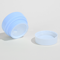 Pots en plastique biodégradable et recyclable HDPE de 50 g, écologiques, avec couleur et logo personnalisés pour les soins cosmétiques de la peau