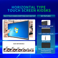 Pantalla Táctil Capacitiva HBYLCD de Fábrica de 32'' y 43'', Menú Digital Interactivo en Red, Software de Control Remoto CMS, 1920x1080