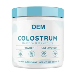 Biocaro OEM Colostrum Powder Highly Concentrated Pure Bovine Colostrum Supplements for Gut Health Immune Support Muscle Recovery