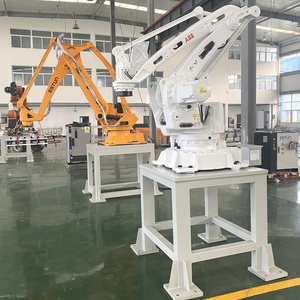 Palettiseur robotique industriel pour granulés de bois, empileur de sacs de 35-50 kg avec pince amortissante, machine de palettisation - Product Image 6