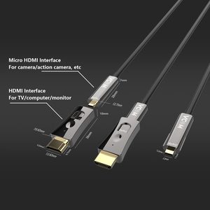 VCOM OEM 15m 30m 50m 100m 200m connettore fibra ottica rimovibile 2.0V <span class=keywords><strong>Micro</strong></span> <span class=keywords><strong>HDMI</strong></span> <span class=keywords><strong>cavo</strong></span> 4K 60Hz - Product Image 4
