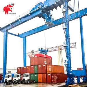 Altezza di sollevamento 16m <span class=keywords><strong>RMG</strong></span> tipo 20 Ton 25 Ton 30 Ton 35 Ton 40 Ton 50 Ton contenitore montato su rotaia gru a cavalletto per porto - Product Image 6