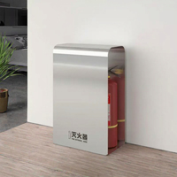 Cabinet fixé au mur résistant de support d'extincteur d'acier inoxydable