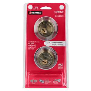 Hermex CERO-22 ottone antico catenaccio chiave elegante serratura per la casa o l'ufficio - Product Image 1