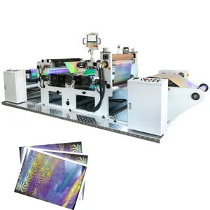 PET PVC PP OPP Film Holographique Autocollant Hologramme Film Gaufrage Machine