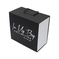 Grande enveloppe de luxe personnalisée de qualité supérieure à fermeture magnétique Boîtes magnétiques d'emballage en carton rigide Papier noir mat pour chaussettes