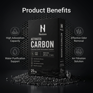 Charbon actif Neutra en coque de noix de coco 25kg Iode 800-1000 - Product Image 5