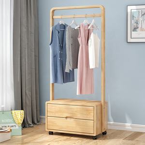 <span class=keywords><strong>Porte</strong></span> <span class=keywords><strong>manteau</strong></span> rose adultes, 1 pièce, roulettes mobiles, organisateur de vêtements, support à suspendre avec tiroir - Product Image 4