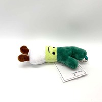 Porte-clés en peluche personnalisé de haute qualité en forme d'oignon vert mignon, pendentif pour sac