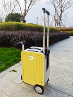 Aliotop Trottinette de voyage 20 pouces avec fonction poussette, pour voyager avec un bagage intelligent, du fabricant